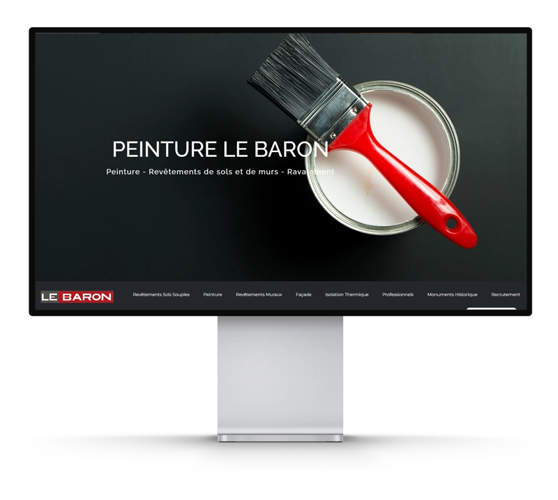 Réalisation Idefixe Publicité & Communication à Poitiers - Création site internet SARL Le Baron